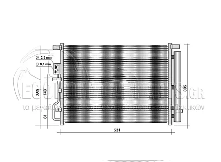 ΨΥΓΕΙΟ A/C (ΓΙΑ ΕΚΔΟΣΕΙΣ 1.6GDi TURBO ΒΕΝΖΙΝΗ - 1.7-2.0CRDi ΠΕΤΡΕΛΑΙΟ) (ΔΙΑΣΤΑΣΕΙΣ ΚΥΨΕΛΗΣ: 495x385x16mm) (ΓΙΑ ΟΧΗΜΑΤΑ ΚΑΤΑΣΚΕΥΑΣΜΕΝΑ ΣΤΗ ΤΣΕΧΙΑ) (KOYO)