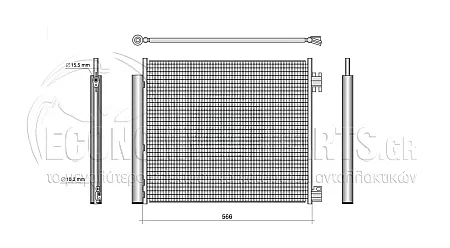 ΨΥΓΕΙΟ A/C (ΓΙΑ ΟΛΕΣ ΤΙΣ ΕΚΔΟΣΕΙΣ BENZΙΝΗ - ΠΕΤΡΕΛΑΙΟ) (ΔΙΑΣΤΑΣΕΙΣ ΚΥΨΕΛΗΣ: 560x480x12mm)