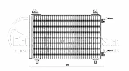 ΨΥΓΕΙΟ A/C (ΓΙΑ ΕΚΔΟΣΕΙΣ 1.2 PureTech ΒΕΝΖΙΝΗ - 1.5 BLUEHDI ΠΕΤΡΕΛΑΙΟ) (ΔΙΑΣΤΑΣΕΙΣ ΚΥΨΕΛΗΣ: 574x363mm)