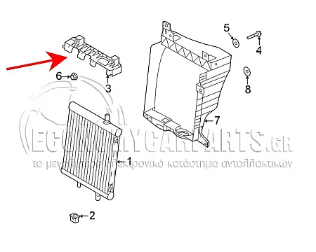 ΒΑΣΗ ΨΥΓΕΙΟΥ INTERCOOLER ΑΝΩ