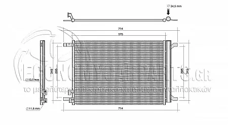 ΨΥΓΕΙΟ A/C (ΓΙΑ ΟΛΕΣ ΤΙΣ ΕΚΔΟΣΕΙΣ BENZΙΝΗ - ΠΕΤΡΕΛΑΙΟ) (ΔΙΑΣΤΑΣΕΙΣ ΚΥΨΕΛΗΣ: 540x390x16mm) (KOYO)