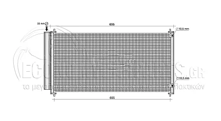 ΨΥΓΕΙΟ A/C (ΓΙΑ ΕΚΔΟΣΕΙΣ 1.6-2.0-2.2 D4D ΠΕΤΡΕΛΑΙΟ) (ΔΙΑΣΤΑΣΕΙΣ ΚΥΨΕΛΗΣ: 670x330x16mm) (KOYO)