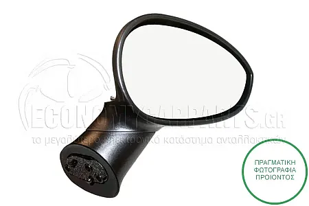 ΚΑΘΡΕΦΤΗΣ ΕΞΩΤΕΡΙΚΟΣ ΗΛΕΚΤΡΙΚΟΣ ΘΕΡΜΑΙΝΟΜΕΝΟΣ (ΜΑΥΡΟΣ) (ΜΕ ΑΙΣΘΗΤΗΡΑ ΘΕΡΜΟΚΡΑΣΙΑΣ) (CONVEX GLASS)