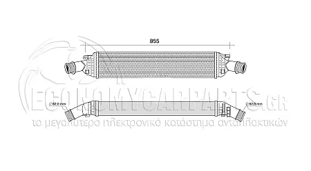 ΨΥΓΕΙΟ INTERCOOLER (ΓΙΑ ΕΚΔΟΣΕΙΣ 3.0TDI ΠΕΤΡΕΛΑΙΟ) (ΔΙΑΣΤΑΣΕΙΣ ΚΥΨΕΛΗΣ: 720x133mm)