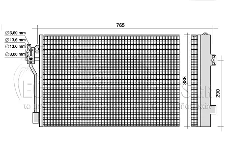 ΨΥΓΕΙΟ A/C (ΓΙΑ ΟΛΕΣ ΤΙΣ ΕΚΔΟΣΕΙΣ ΒΕΝΖΙΝΗ - ΠΕΤΡΕΛΑΙΟ) (ΔΙΑΣΤΑΣΕΙΣ ΚΥΨΕΛΗΣ: 670x392mm)