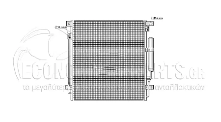 ΨΥΓΕΙΟ A/C (ΓΙΑ ΕΚΔΟΣΕΙΣ 2.2-2.4 ΠΕΤΡΕΛΑΙΟ) (ΔΙΑΣΤΑΣΕΙΣ ΚΥΨΕΛΗΣ: 532x562x12mm)