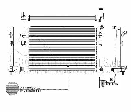 ΨΥΓΕΙΟ ΒΟΗΘΗΤΙΚΟ (ΓΙΑ ΟΛΕΣ ΤΙΣ ΕΚΔΟΣΕΙΣ ΒΕΝΖΙΝΗ - ΠΕΤΡΕΛΑΙΟ) (ΔΙΑΣΤΑΣΕΙΣ ΚΥΨΕΛΗΣ: 620x410x16mm) (KOYO)