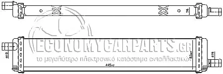 ΨΥΓΕΙΟ ΝΕΡΟΥ ΒΟΗΘΗΤΙΚΟ (ΓΙΑ ΕΚΔΟΣΕΙΣ: 1.5 DCi ΠΕΤΡΕΛΑΙΟ) (ΔΙΑΣΤΑΣΕΙΣ ΚΥΨΕΛΗΣ: 447x83mm)