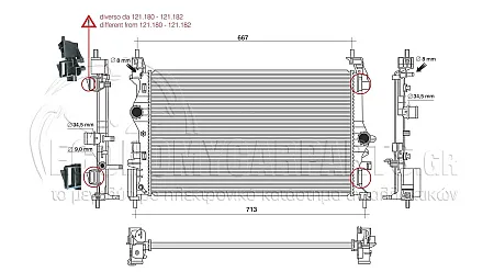 ΨΥΓΕΙΟ ΝΕΡΟΥ (ΓΙΑ ΕΚΔΟΣΕΙΣ: 1.0 TURBO ΒΕΝΖΙΝΗ) (ΓΙΑ ΟΧΗΜΑΤΑ ΜΕ ΜΗΧΑΝΙΚΟ ΚΙΒΩΤΙΟ ΤΑΧΥΤΗΤΩΝ) (ΓΙΑ KINΗΤΗΡΑ: B10XFL 66Kw) (ΔΙΑΣΤΑΣΕΙΣ ΚΥΨΕΛΗΣ: 620x370x16mm) (KOYO)