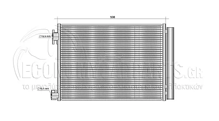 ΨΥΓΕΙΟ A/C (ΔΙΑΣΤΑΣΕΙΣ ΚΥΨΕΛΗΣ: 510x395x12mm)
