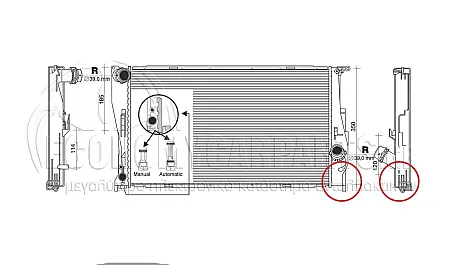 ΨΥΓΕΙΟ ΝΕΡΟΥ (ΓΙΑ ΕΚΔΟΣΕΙΣ: 3.0 (135i) ΒΕΝΖΙΝΗ ΜΕ ΜΗΧΑΝΙΚΟ ΚΙΒΩΤΙΟ //2.0 (116D-118D-120D-123D) ΠΕΤΡΕΛΑΙΟ ΜΕ ΜΗΧΑΝΙΚΟ & ΑΥΤΟΜΑΤΟ ΚΙΒΩΤΙΟ) (600x340x32) (ΜΕ 1 ΣΩΛΗΝΑΚΙ)