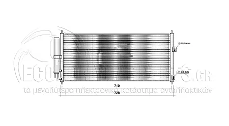 ΨΥΓΕΙΟ A/C 2002-2006 (ΔΙΑΣΤΑΣΕΙΣ ΚΥΨΕΛΗΣ: 690x300mm)