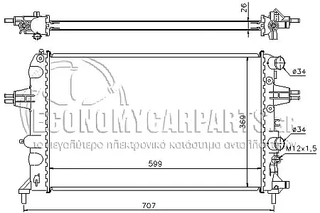ΨΥΓΕΙΟ (ΓΙΑ ΕΚΔΟΣΕΙΣ 1.6CC 16V ΒΕΝΖΙΝΗ) (ΓΙΑ ΕΚΔΟΣΕΙΣ ΜΕ A/C) (ΔΙΑΣΤΑΣΕΙΣ ΚΥΨΕΛΗΣ: 60X37cm) (ΜΕ ΠΑΡΟΧΕΣ ΣΤΗ ΠΛΕΥΡΑ ΤΟΥ ΟΔΗΓΟΥ) (ΓΙΑ ΚΩΔΙΚΟ ΚΙΝΗΤΗΡΑ Z16X)