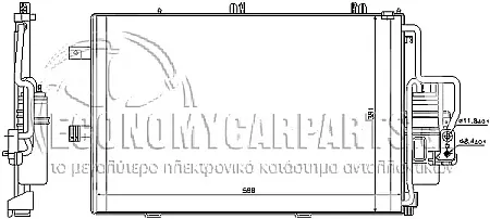 ΨΥΓΕΙΟ A/C (ΔΙΑΣΤΑΣΕΙΣ ΚΥΨΕΛΗΣ: 54x38x1.6cm) 2003-2004