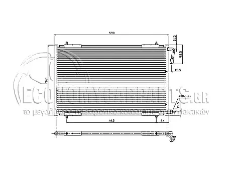 ΨΥΓΕΙΟ A/C (ΔΙΑΣΤΑΣΕΙΣ ΚΥΨΕΛΗΣ: 54.5x37x1.6cm) 1998-2002