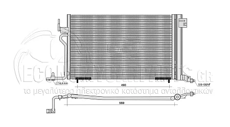 ΨΥΓΕΙΟ A/C (ΔΙΑΣΤΑΣΕΙΣ ΚΥΨΕΛΗΣ: 535x343x16mm)