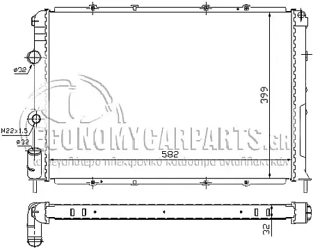 ΨΥΓΕΙΟ ΝΕΡΟΥ (ΓΙΑ ΕΚΔΟΣΕΙΣ 1.8-2.0-1.9 ΚΑΙ ΓΙΑ TDI) (ΓΙΑ ΕΚΔΟΣΕΙΣ ΜΕ Ή ΧΩΡΙΣ A/C) (ΓΙΑ ΟΧΗΜΑΤΑ ΜΕ ΜΗΧΑΝΙΚΟ Ή ΑΥΤΟΜΑΤΟ ΚΙΒΩΤΙΟ ΤΑΧΥΤΗΤΩΝ) (ΔΙΑΣΤΑΣΕΙΣ ΚΥΨΕΛΗΣ: 58x40cm)