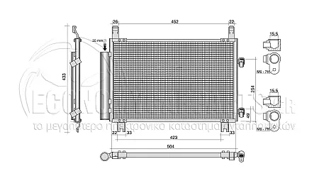 ΨΥΓΕΙΟ A/C (ΓΙΑ ΕΚΔΟΣΕΙΣ: 1.0 12v-1.3 VVTi ΒΕΝΖΙΝΗ) (ΔΙΑΣΤΑΣΕΙΣ ΚΥΨΕΛΗΣ: 515x325x16mm) (ΓΙΑ ΟΧΗΜΑΤΑ ΚΑΤΑΣΚΕΥΑΣΜΕΝΑ ΣΤΗΝ ΓΑΛΛΙΑ)