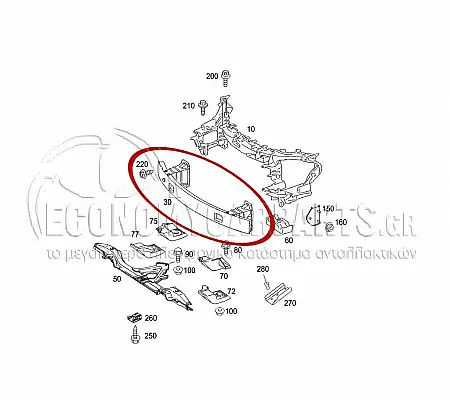 ΤΡΑΒΕΡΣΑ ΠΡΟΦΥΛAΚΤΗΡΑ ΕΜΠΡΟΣ (ΑΛΟΥΜΙΝΙΟ)