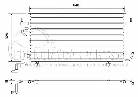 ΨΥΓΕΙΟ A/C 1.8-1.9cc DIESEL (62.5*34) 1999-2002