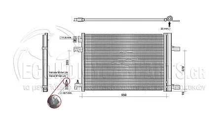 ΨΥΓΕΙΟ A/C (ΓΙΑ ΟΛΕΣ ΤΙΣ ΕΚΔΟΣΕΙΣ ΒΕΝΖΙΝΗ - ΠΕΤΡΕΛΑΙΟ) (ΔΙΑΣΤΑΣΕΙΣ ΚΥΨΕΛΗΣ: 520x390x16mm)