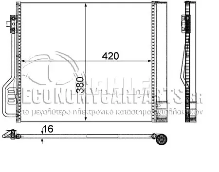 ΨΥΓΕΙΟ A/C ΒΕΝΖΙΝΗ / ΠΕΤΡΕΛΑΙΟ (42*38) (BEHR)