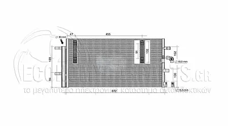 ΨΥΓΕΙΟ A/C (64,5*34,4*1,6) BENZΙΝΗ - ΠΕΤΡΕΛΑΙΟ