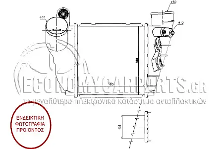 ΨΥΓΕΙΟ INTERCOOLER (ΓΙΑ ΕΚΔΟΣΕΙΣ: ΒΕΝΖΙΝΗ-ΠΕΤΡΕΛΑΙΟ) (ΔΙΑΣΤΑΣΕΙΣ ΚΥΨΕΛΗΣ: 18,3*19*65) (ΔΙΑΜΕΤΡΟΣ ΑΙΣΘΗΤΗΡΑ: 12mm)