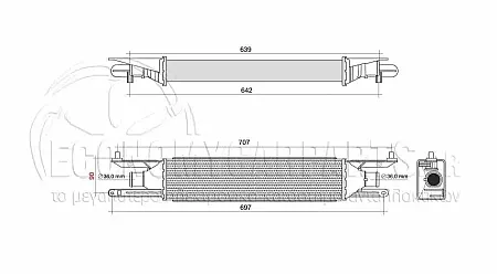 ΨΥΓΕΙΟ INTERCOOLER (ΓΙΑ ΕΚΔΟΣΕΙΣ 1.3 MJTD-JTD 75Hp ΠΕΤΡΕΛΑΙΟ) (ΔΙΑΣΤΑΣΕΙΣ ΚΥΨΕΛΗΣ: 45x100x53cm)