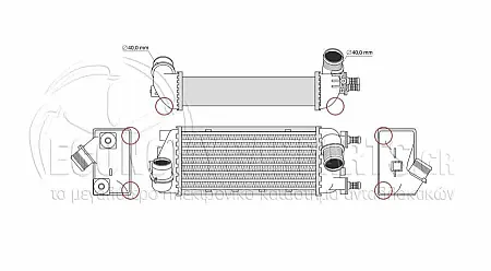 ΨΥΓΕΙO INTERCOOLER (ΓΙΑ ΕΚΔΟΣΕΙΣ 0.9 ΒΕΝΖΙΝΗ - 1.3 JTD ΠΕΤΡΕΛΑΙΟ) (ΔΙΑΣΤΑΣΕΙΣ ΚΥΨΕΛΗΣ: 29x13x6.5cm) (ΜΕ ΠΑΡΟΧΕΣ ΔΙΑΓΩΝΙΑ)