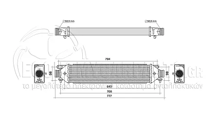 ΨΥΓΕΙΟ INTERCOOLER (ΓΙΑ ΕΚΔΟΣΕΙΣ: 1.3-1.6 ΒΕΝΖΙΝΗ - 1.9TD ΠΕΤΡΕΛΑΙΟ) (ΔΙΑΣΤΑΣΕΙΣ ΚΥΨΕΛΗΣ: 572x132x53mm)