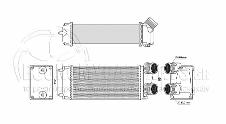 ΨΥΓΕΙΟ INTERCOOLER 1,6 HDi (30*147*85) 2005-2009