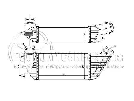 ΨΥΓEIO INTERCOOLER (ΓΙΑ ΕΚΔΟΣΕΙΣ 2.0 HDi ΠΕΤΡΕΛΑΙΟ) (ΔΙΑΣΤΑΣΕΙΣ ΚΥΨΕΛΗΣ: 300x155x80mm) (ΣΦΥΚΤΗΡΑ/ΣΦΥΚΤΗΡΑ)