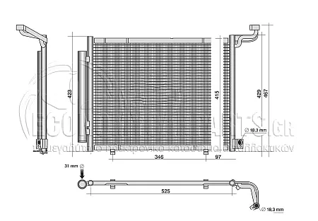 ΨΥΓΕΙΟ ΝΕΡΟΥ 1,6i -16VTI (ΜΕ ΚΑΙ ΧΩΡΙΣ A/C) (67*37*16)