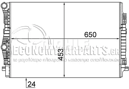 ΨΥΓΕΙΟ ΝΕΡΟΥ (ΓΙΑ ΕΚΔΟΣΕΙΣ: 1.4 TSi ΒΕΝΖΙΝΗ /2.0 Tdi ΠΕΤΡΕΛΑΙΟ) (ΔΙΑΣΤΑΣΕΙΣ ΚΥΨΕΛΗΣ: 65,0x44,5)