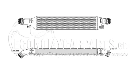ΨΥΓΕΙΟ INTERCOOLER 2.0 TFSI-2.0TDI (665*145*64)