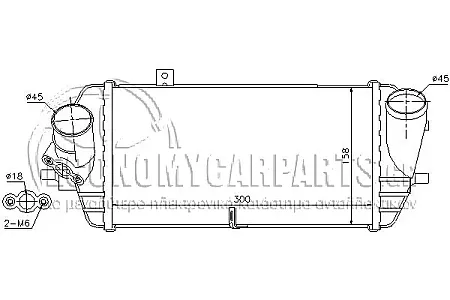 ΨΥΓEIO INTERCOOLER (ΓΙΑ ΕΚΔΟΣΕΙΣ 1.1-1.4-1.6 CRDi) (ΠΕΤΡΕΛΑΙΟ) (ΔΙΑΣΤΑΣΕΙΣ ΚΥΨΕΛΗΣ: 300x158x9)