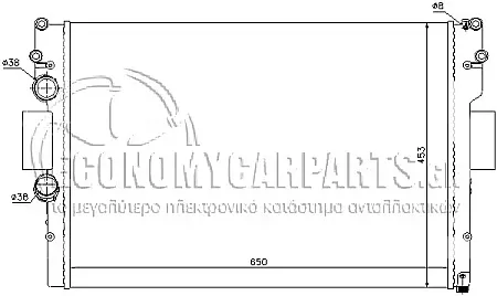 ΨΥΓΕΙΟ ΝΕΡΟΥ (ΓΙΑ ΕΚΔΟΣΕΙΣ 3.0 T.D ΠΕΤΡΕΛΑΙΟ) (ΓΙΑ ΕΚΔΟΣΕΙΣ ΜΕ Ή ΧΩΡΙΣ A/C) (ΔΙΑΣΤΑΣΕΙΣ ΚΥΨΕΛΗΣ: 65x45x3.2cm) (ΠΑΡΟΧΕΣ ΣΤΗ ΠΛΕΥΡΑ ΤΟΥ ΟΔΗΓΟΥ)