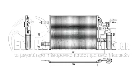 ΨΥΓΕΙΟ A/C (ΓΙΑ ΕΚΔΟΣΕΙΣ 1.3-1.7 CDTi ΠΕΤΡΕΛΑΙΟ) (ΚΑΙ ΓΙΑ ΕΚΔΟΣΕΙΣ OPC) (ΔΙΑΣΤΑΣΕΙΣ ΚΥΨΕΛΗΣ: 500x360x18mm)