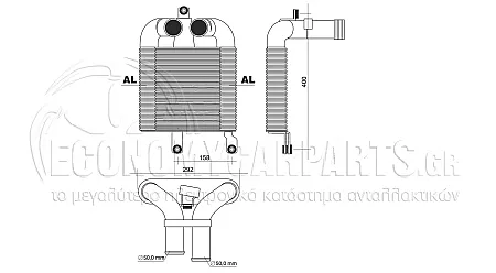 ΨΥΓΕΙΟ INTERCOOLER (ΓΙΑ ΕΚΔΟΣΕΙΣ: 2.5-3.0 TD ΠΕΤΡΕΛΑΙΟ) (ΔΙΑΣΤΑΣΕΙΣ ΚΥΨΕΛΗΣ: 246x164x68mm)