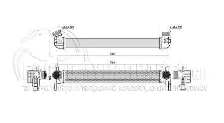 ΨΥΓΕΙΟ INTERCOOLER (ΓΙΑ ΕΚΔΟΣΕΙΣ 1.6 TDi ΠΕΤΡΕΛΑΙΟ) (ΔΙΑΣΤΑΣΕΙΣ ΚΥΨΕΛΗΣ: 64x8.2x6.4cm)
