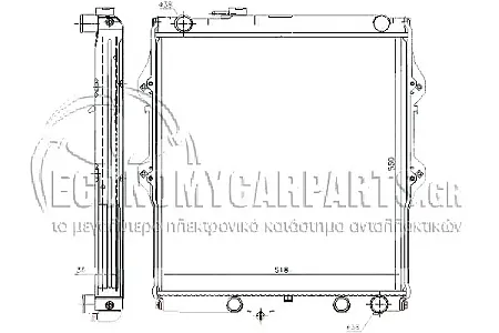 ΨΥΓΕΙΟ ΝΕΡΟΥ 3.0 T.DIESEL (55x52,5x3,6)