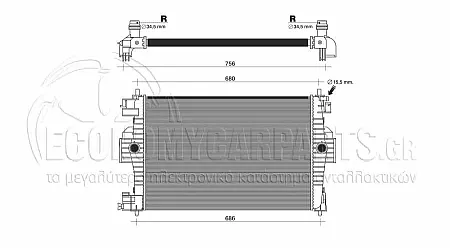 ΨΥΓΕΙΟ ΝΕΡΟΥ 1,6i-16V (61,3x40,5) (BEHR ALTERNATIVE)