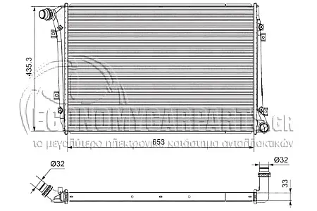 ΨΥΓΕΙΟ ΝΕΡΟΥ 1.9-2.0TDi (ΓΙΑ ΟΧΗΜΑΤΑ ΜΕ ΜΗΧΑΝΙΚΟ & ΑΥΤΟΜΑΤΟ ΚΙΒΩΤΙΟ ΤΑΧΥΤΗΤΩΝ) (65x44) (ME ΠΑΡΟΧΕΣ ΔΙΑΓΩΝΙΑ) (BEHR ALTERNATIVE)