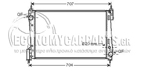 ΨΥΓΕΙΟ ΝΕΡΟΥ 1,3 JTD-CDTI (62x39,5) 55KW (BEHR ALTERNATIVE)