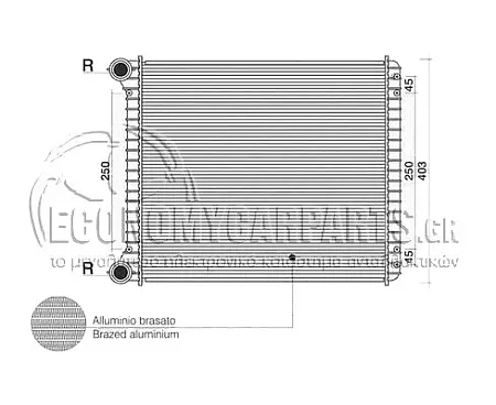 ΨΥΓΕΙΟ ΝΕΡΟΥ 1.2-1.4-1.6 16V FSI+TDI (46.8Χ39.5) (VALEO CLASSIC)