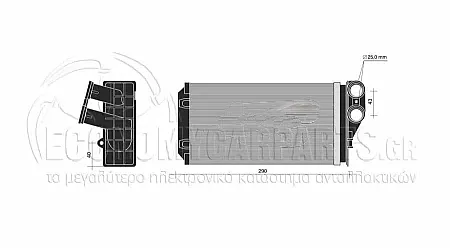 ΨΥΓΕΙΟ ΚΑΛΟΡΙΦΕΡ (ΔΙΑΣΤΑΣΕΙΣ ΚΥΨΕΛΗΣ: 245x140mm) (ΤΥΠΟΥ BEHR)
