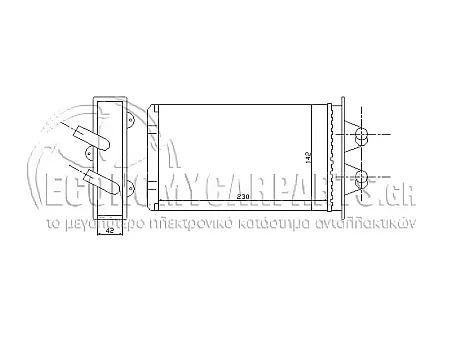 ΨΥΓΕΙΟ ΚΑΛΟΡΙΦΕΡ (ΓΙΑ ΕΚΔΟΣΕΙΣ ΜΕ Ή ΧΩΡΙΣ A/C) (ΔΙΑΣΤΑΣΕΙΣ ΚΥΨΕΛΗΣ: 234x140mm) (ME ΙΣΙΑ ΚΥΨΕΛΗ)