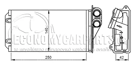ΨΥΓΕΙΟ ΚΑΛΟΡΙΦΕΡ (ΔΙΑΣΤΑΣΕΙΣ ΚΥΨΕΛΗΣ: 250x140x42mm) (ΜΕ ΙΣΙΑ ΚΥΨΕΛΗ)