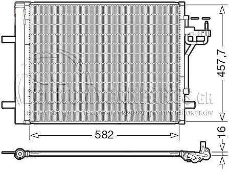 ΨΥΓΕΙΟ A/C 1.6 TDCI ECONETIC (62.6x47.0x1.6)